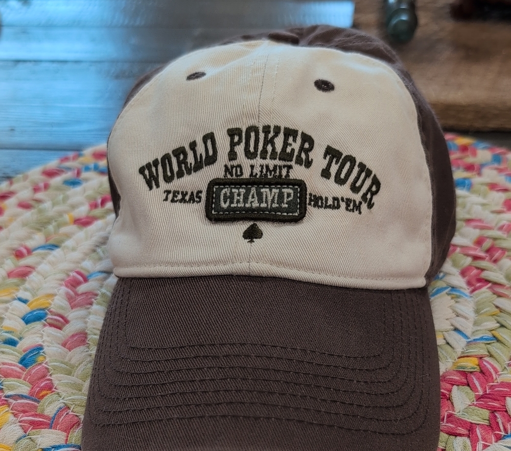World Poker Tour Champ Two-Tone Baseball Cap - Brown & Cream